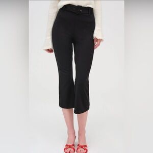 New For Love And Lemons Black Shawna Cropped Pants